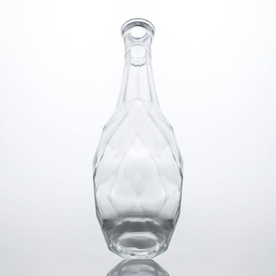 Garrafa de vidro com tampa de cortiça exclusiva para whisky vodka tequila gin rum