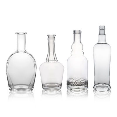 500 ml 700 ml 750 ml 1000 ml Garganta longa Vidro vazio garrafa de vinho branco com alta durabilidade
