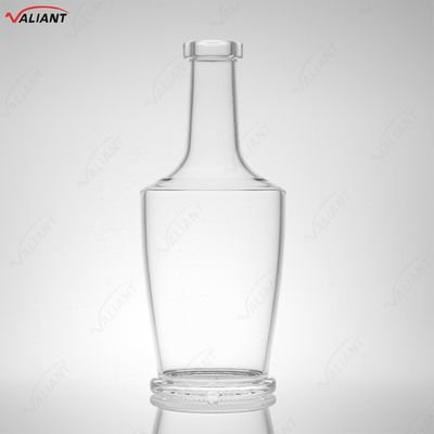 Whiskey Vodka Tequila Brandy Gin Rum Garrafa de vidro com cortiça 750 ml Forma personalizada