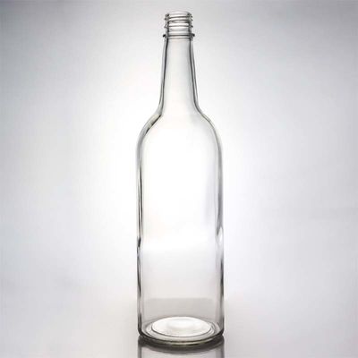 Manuseio da superfície garrafa de vidro decal de 1000 ml redonda perfeita para gin rum Champagne Liquor