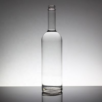 Gravar garrafa de vidro de 1 litro com tampa de cortiça para vodka de uísque