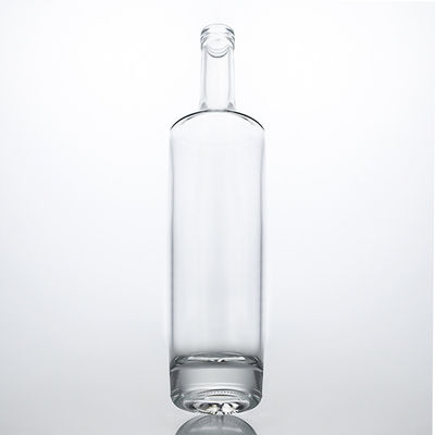 Material exclusivo de colarinho de vidro de pescoço comprido garrafa de bebidas alcoólicas para uísque vodka tequila gin rum