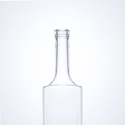 Material exclusivo de colarinho de vidro de pescoço comprido garrafa de bebidas alcoólicas para uísque vodka tequila gin rum
