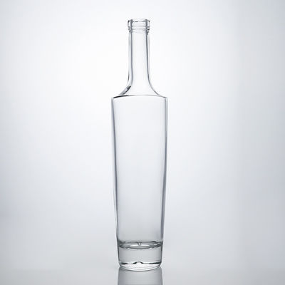 Material exclusivo de colarinho de vidro de pescoço comprido garrafa de bebidas alcoólicas para uísque vodka tequila gin rum