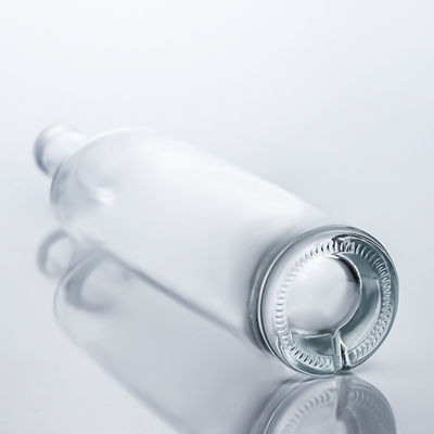 Material exclusivo de colarinho de vidro de pescoço comprido garrafa de bebidas alcoólicas para uísque vodka tequila gin rum