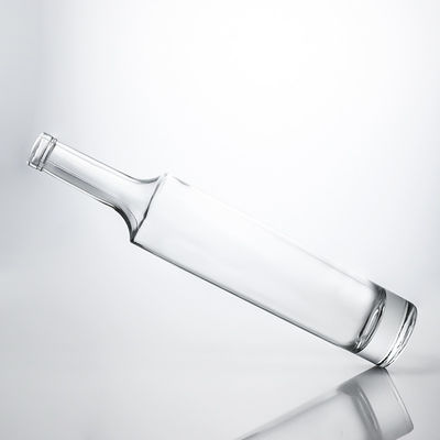 Material exclusivo de colarinho de vidro de pescoço comprido garrafa de bebidas alcoólicas para uísque vodka tequila gin rum