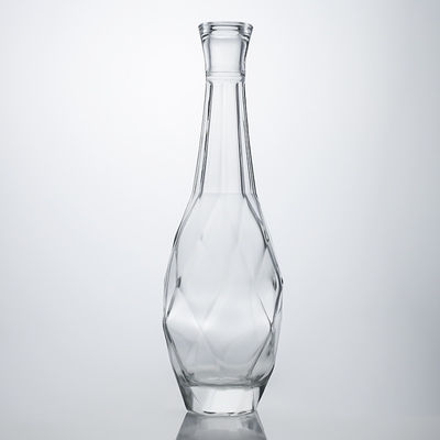 Garrafa de vidro com tampa de cortiça exclusiva para whisky vodka tequila gin rum