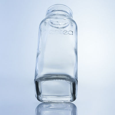 Garrafa de sumo de vidro quadrada de 280ml 350ml 500ml com logotipo personalizado