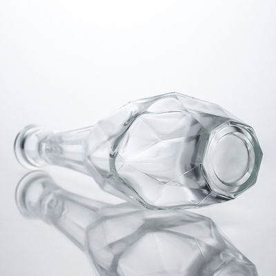 Garrafa de vidro com tampa de cortiça exclusiva para whisky vodka tequila gin rum
