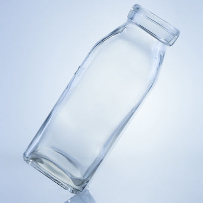 Garrafa de sumo de vidro quadrada de 280ml 350ml 500ml com logotipo personalizado