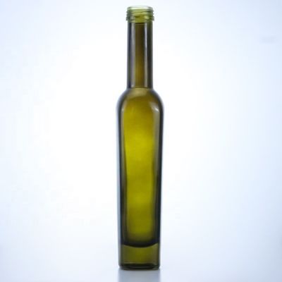 375 ml de garrafas de vidro de azeite de oliva verde escuro