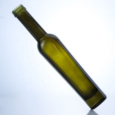 375 ml de garrafas de vidro de azeite de oliva verde escuro