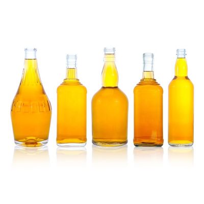 Garrafa de vidro de cortiça 70cl 75cl garrafa de design clássico para Shandong forma redonda