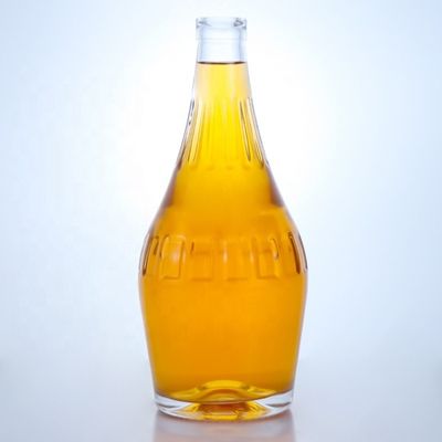 Garrafa de vidro de cortiça 70cl 75cl garrafa de design clássico para Shandong forma redonda