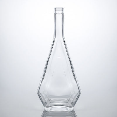Embalagem de garrafas de vidro para licor brandy vodka whisky gin rum 700ml 750ml design personalizado