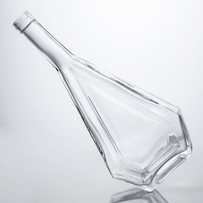 Embalagem de garrafas de vidro para licor brandy vodka whisky gin rum 700ml 750ml design personalizado