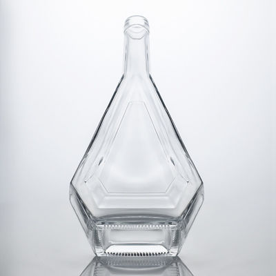 Embalagem de garrafas de vidro para licor brandy vodka whisky gin rum 700ml 750ml design personalizado