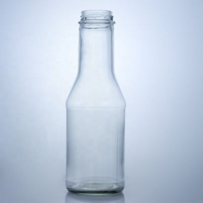 Garrafa de vidro de pedra clara para suco de leite salada molho de pimenta ketchup 300 ml 500 ml 700 ml