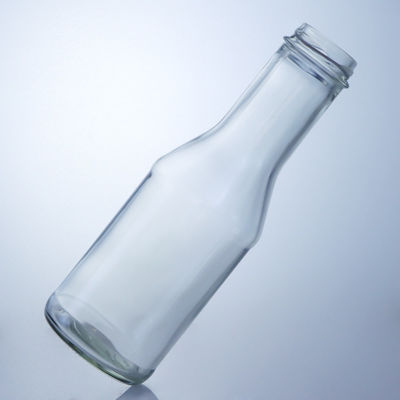Garrafa de vidro de pedra clara para suco de leite salada molho de pimenta ketchup 300 ml 500 ml 700 ml