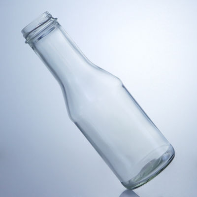 Garrafa de vidro de pedra clara para suco de leite salada molho de pimenta ketchup 300 ml 500 ml 700 ml