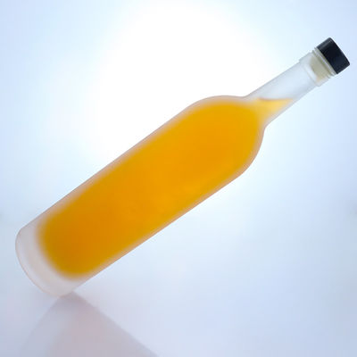 Material de base de vidro 12 oz de água de bebida de alta pedra garrafa de vidro de cerveja com tampa de alumínio