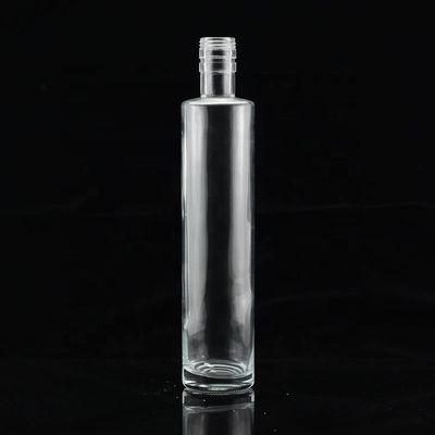 300 ml garrafa de vidro de óleo de cozinha de forma fina e vazia personalizada para uso industrial