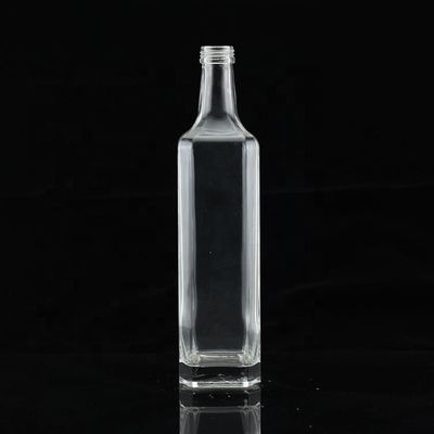 300 ml garrafa de vidro de óleo de cozinha de forma fina e vazia personalizada para uso industrial