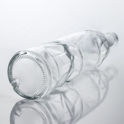 Garrafas de vidro de Super Flint claras 750ml para Gin Rum Whisky e Vinho