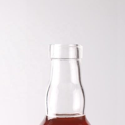 Material do colarinho Vidro 500 ml 700 ml Garrafa transparente em relevo para Whisky Rum Gin Brandy