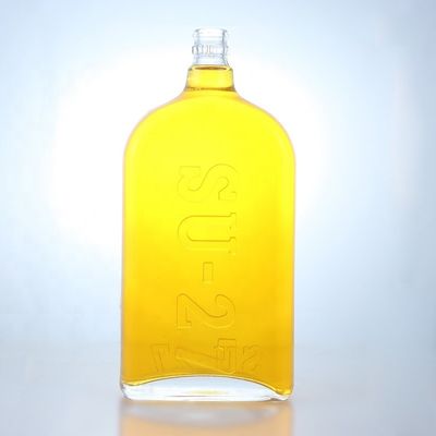 Bottle de vidro Super Flint de 750 ml para Gin Vodka Tequila Rum