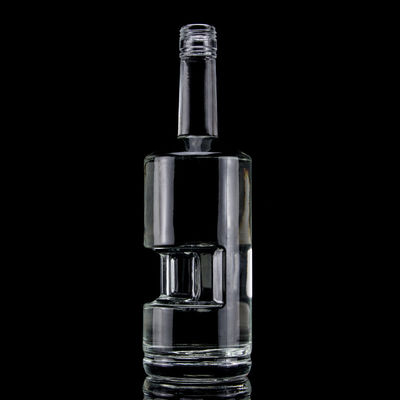 Material do colarinho Garrafa de vodka de vidro 500ml700ml para a indústria de fabricação de bebidas alcoólicas