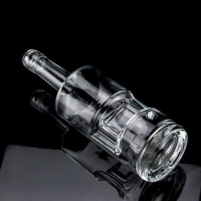 Material do colarinho Garrafa de vodka de vidro 500ml700ml para a indústria de fabricação de bebidas alcoólicas