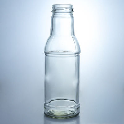 Garrafa de vidro de capacidade personalizada para sumo Leite Ketchup Salada Chuli Sauce 320ml