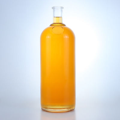 Garrafa de vidro de 375 ml, 500 ml, 700 ml, 750 ml e 1000 ml para bebidas alcoólicas com rolha e tampa de parafuso
