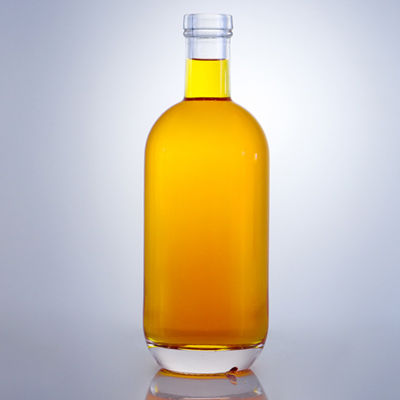 Garrafa de vidro de 375 ml, 500 ml, 700 ml, 750 ml e 1000 ml para bebidas alcoólicas com rolha e tampa de parafuso