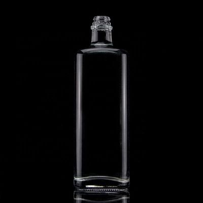 Garrafa de vidro de uísque Quadrada 700 ml Fundo espesso 750 ml Garrafas de tequila 500 ml para bebidas espirituosas