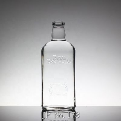 800ml 1000ml 3000ml Garrafa de vidro de whisky de grande capacidade redonda 500ml garrafa de água de vidro quadrado