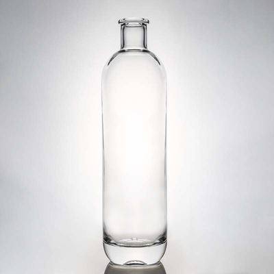 Material Base Vidro Personalizado 500ml 700ml 750ml Super Flint Round Clear Glass Bottle