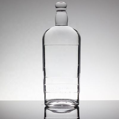 Garrafa de vidro de vodka em forma de mulher com decalque e variedade de opções de capacidade
