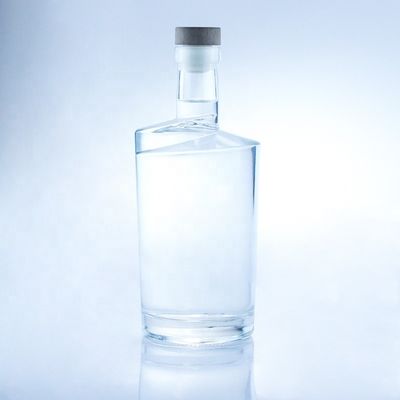 Material do colarinho Vidro 750 ml Botões de vidro de forma torcida para transparência ou personalizado