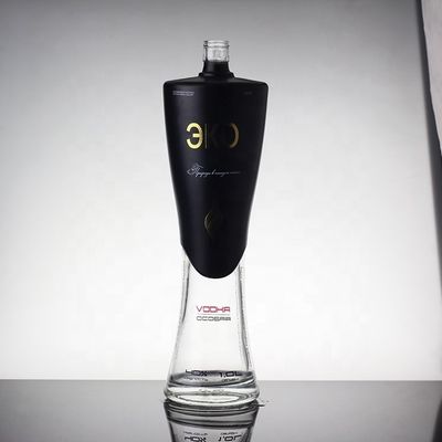 Garrafa de vidro de vodka em forma de mulher com decalque e variedade de opções de capacidade