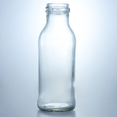 Material do corpo Vidro Garrafa de café com tampa de parafuso Garrafa de leite transparente 250 ml 500 ml