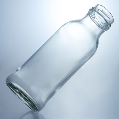 Material do corpo Vidro Garrafa de café com tampa de parafuso Garrafa de leite transparente 250 ml 500 ml