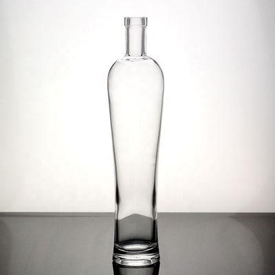 Serigrafia Distintivo Alto Flasca fina Longa Garrafa de vidro Vodka 500ml 750ml