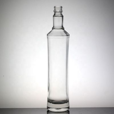 Serigrafia Distintivo Alto Flasca fina Longa Garrafa de vidro Vodka 500ml 750ml