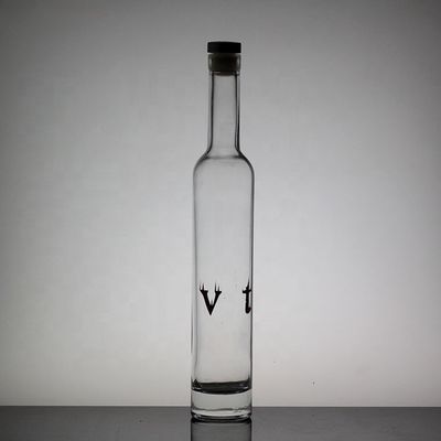 Serigrafia Distintivo Alto Flasca fina Longa Garrafa de vidro Vodka 500ml 750ml