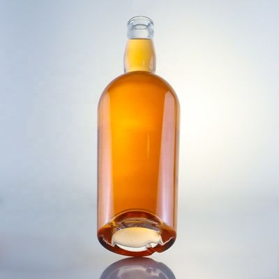 Collar de vidro 750 ml 700 ml garrafa redonda para venda de bebidas