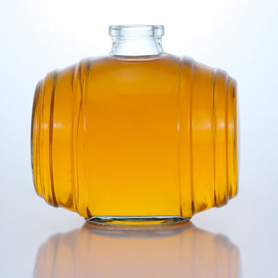Desenho exclusivo Custom 500ml 700ml Super Flint Glass Bottle para Rum Whiskey Vodka Brandy