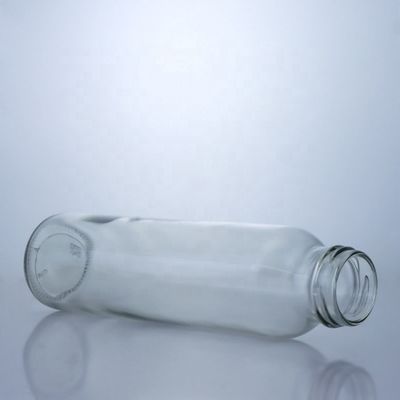 Bebidas Industriais Bottle de água de vidro de flint com tampa de parafuso 350 ml 500 ml 750 ml