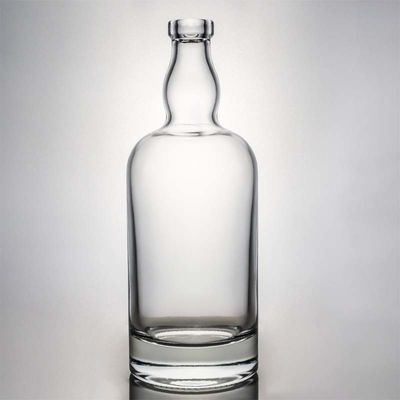 Garrafa de vidro de pedra de forma redonda de 500 ml, 700 ml e 1000 ml, com rolha para outras bebidas